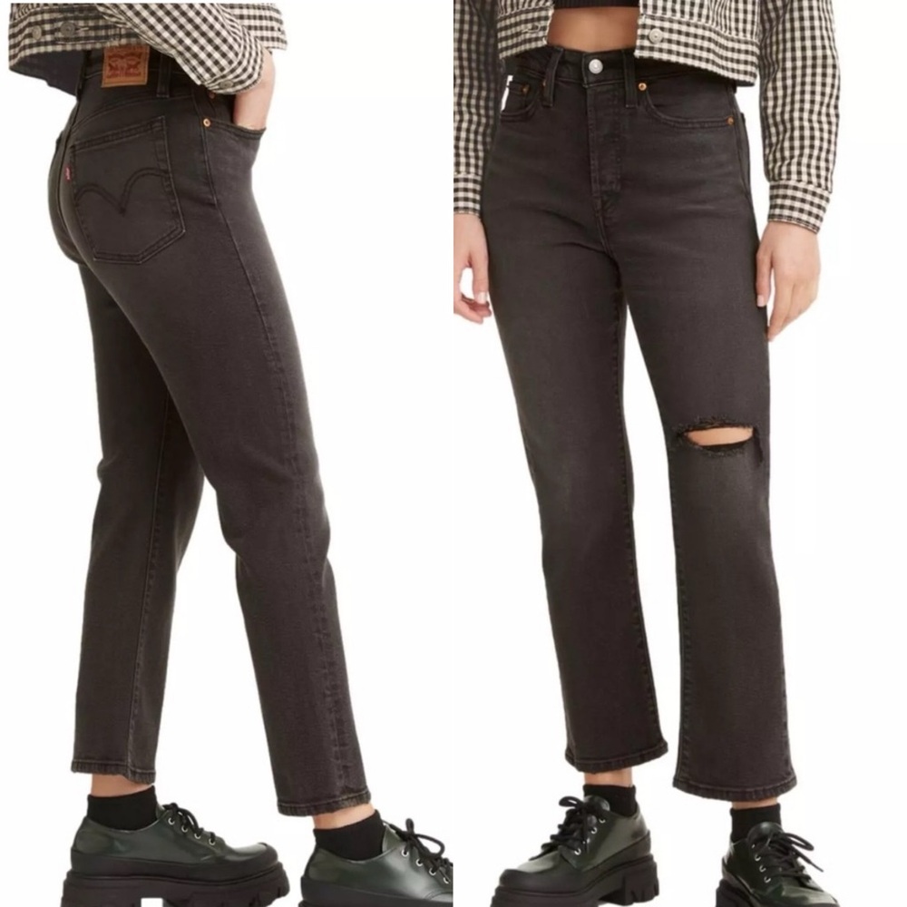 Levi's Wedgie Straight Jeans Black Size 24